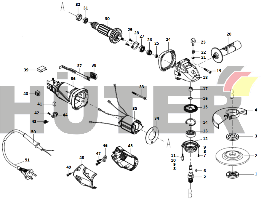 УШМ-1251100 (с JLW10) JLW 72/12/2